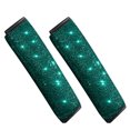 thumbnail image 1 of Bling Car Emerald Steering Wheel Cover Handbrake Shoulder Cover, 1 of 7