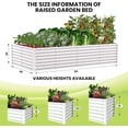 thumbnail image 2 of Raised Garden Bed - Outdoor Rectangular Metal Planter for Vegetables, Flowers & Herbs, 2 of 8