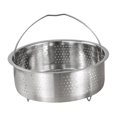 thumbnail image 3 of koolsoo Steamer Basket Drain Basket Strainer Round Solid Construction Steamer Insert 20cm, 3 of 9