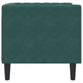 thumbnail image 3 of vidaXL Fauteuil de Style Chesterfield en Velours Vert Foncé, 3 of 5