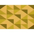 thumbnail image 1 of Ahgly Company Machine Washable Indoor Rectangle Transitional Dark Golden Rod Brown Area Rugs, 2' x 4', 1 of 7