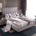 thumbnail image 1 of Erosebridal Futuristic Stripe Bed Sheets Set Full Size, Abstract Geometry Bed Sheets Full, Modern Fashion Decor, 1 of 7