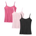 thumbnail image 3 of Timegard Camisoles 2 Pcs pour Femmes avec Soutien-Gorge Intégré Grande Taille Col Rond Respirantes Confortables Extensibles, 3 of 3