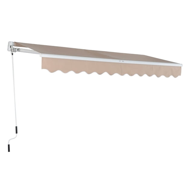 Outsunny 13’x8’ Manual Retractable Awning