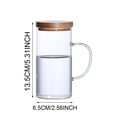 thumbnail image 3 of Glass Water Pitcher With Lid Handle Juice Jug for Cold Beverages Glass Jug for Serving Water Juice and More, 3 of 5