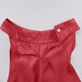 thumbnail image 4 of aohooy Haut Élégant Métallisé à Col Licou pour Femme, Plissé, Sans Manches, Chic, Estival, Décontracté, pour Fête et Travail, Blouse Rouge, P, 4 of 9