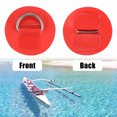 thumbnail image 4 of Unique Bargains 6pcs 6cm Red D Ring Patch PVC Stainless Steel Round Shape D Ring Pads for Inflatable Boat Kayak, 4 of 7
