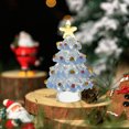 thumbnail image 3 of Christmas Tree Decorations,Mini Christmas Tree Glass Ornaments Small Glass Christmas Tree Christmas Miniature Mini Winter Figurines for Crafts Holiday Xmas Party Decor,Small Christmas Tree, 3 of 6