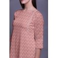 thumbnail image 2 of Bimba 3/4 Sleeve Printed Kurti Summer Wear Kurta Straight Tunic For Women, 2 of 6