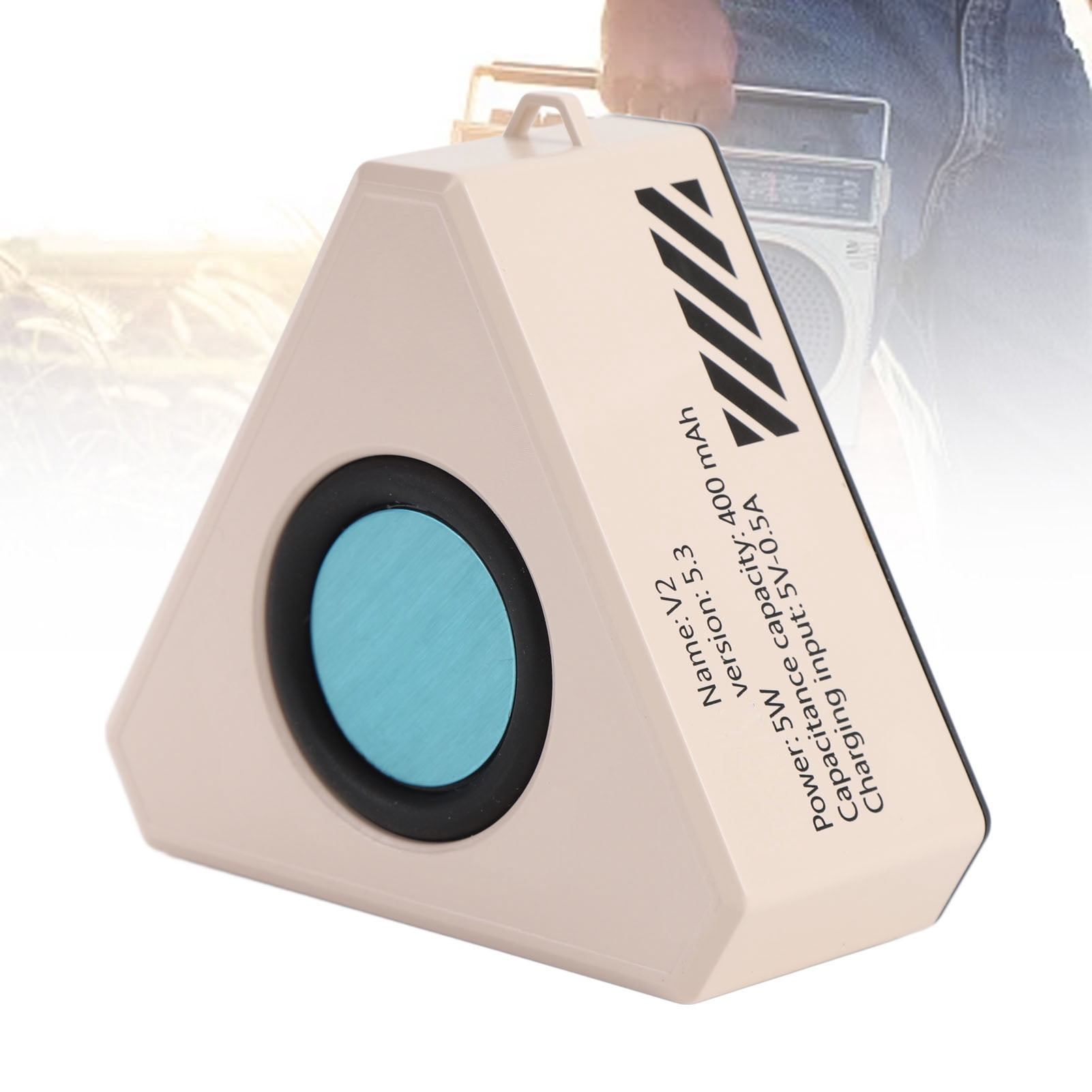 m Portable Speakers, Loud Stereo Sound Mini Speaker with Colorful