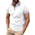 thumbnail image 1 of Men's Four Seasons Leisure Fashion Design Lapel Button Short Sleeve, 1 of 6