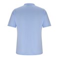 thumbnail image 4 of Men Casual Solid Turndown Pullover Button Short Sleeve Blouse Tops, 4 of 6