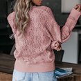 thumbnail image 4 of RKSTN Sweaters for Women Deep V-neck Wrap Sweater Long-sleeved Crochet Pullover Fall Sweaters, 4 of 7