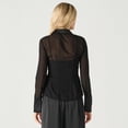 thumbnail image 2 of Devoted long sleeve cinched sheer blouse, 2 of 2