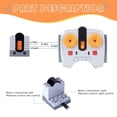 thumbnail image 4 of 16 PCS Technology Power Function Motor Set Compatible with Lego, with M & XL Motors, Remote Control, IR Receiver, AA Battery Box for STEM Project Moc Building Blocks, 4 of 7