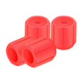 thumbnail image 3 of 8pcs Universal Car Tire Stem Cap Tire Dust Cover Luminous for Vehicles Red, 3 of 8