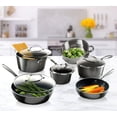 thumbnail image 2 of Granitestone Diamond Platinum 10 Piece Ultra Nonstick Mineral Infused Hammered Durable Easy Clean Pots and Pans Cookware Set, 2 of 3