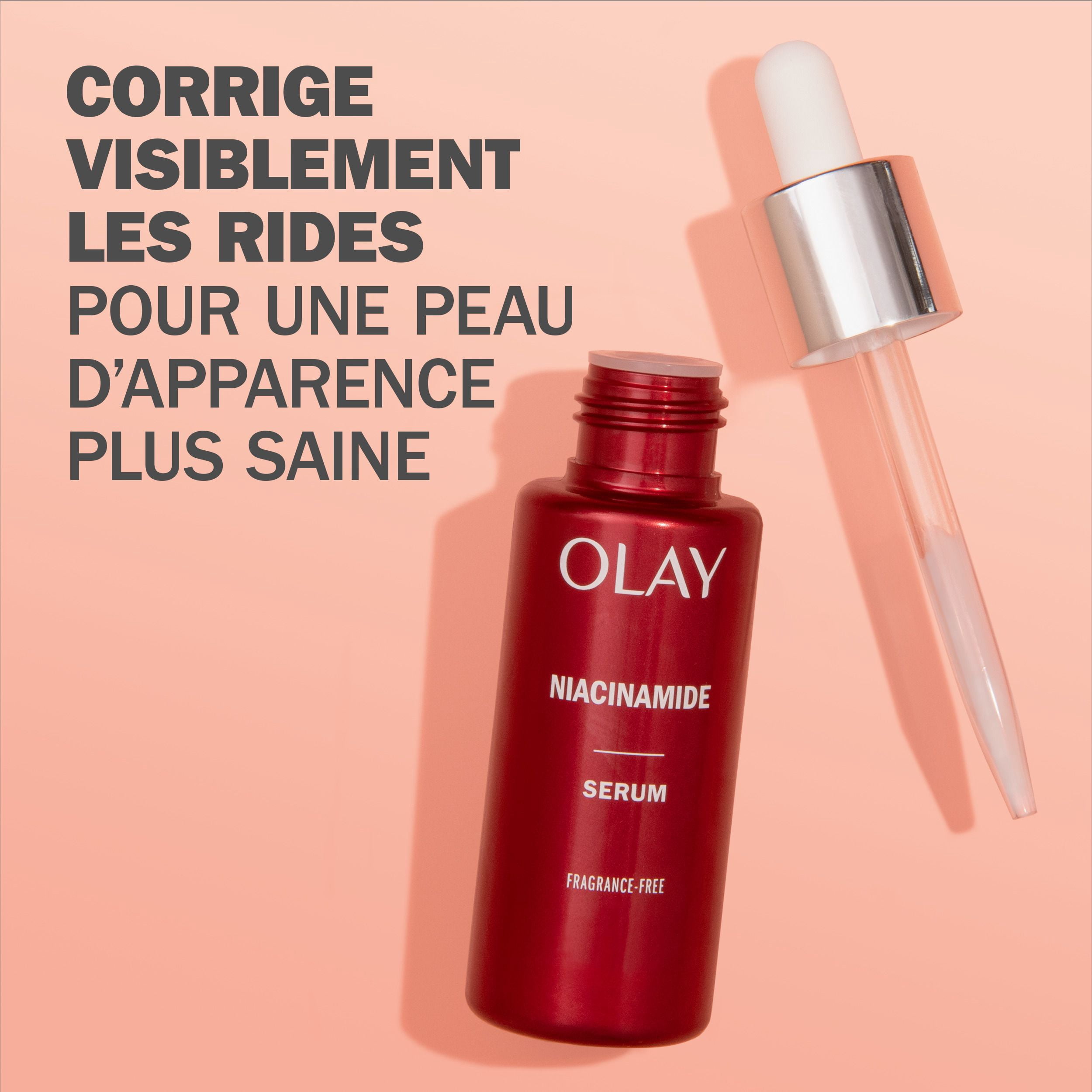 Olay Niacinamide + Peptide 24 Anti-Wrinkle Serum, Fragrance-Free