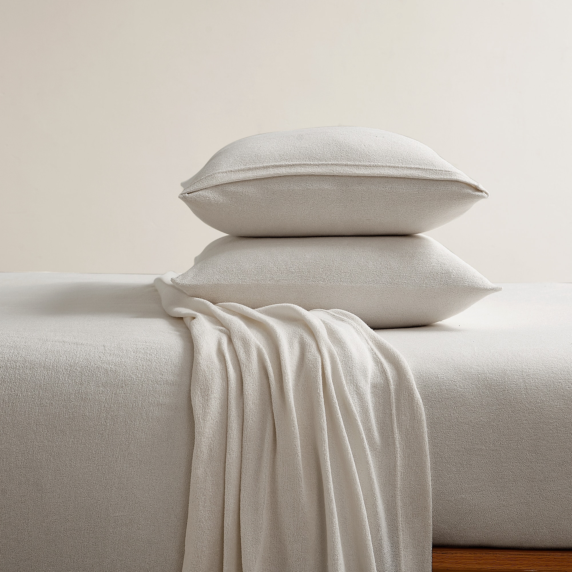2 taies d'oreiller Gris Pale en Cotton de Beco Home