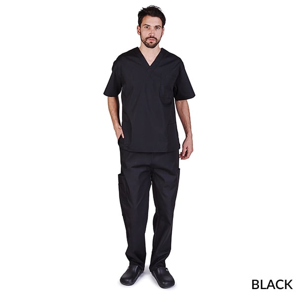 M&M SCRUBS Men's Scrub Set Medical Scrub Top and Pants