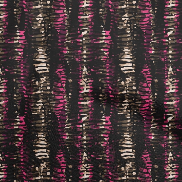 oneOone Viscose Chiffon Magenta Fabric Abstracts Craft Projects Decor Fabric Printed By The Yard 42 Inch Wide