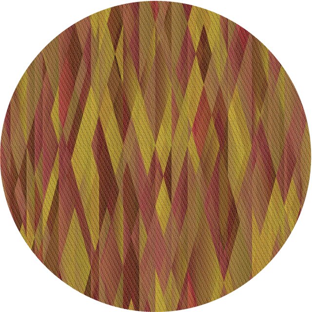 Ahgly Company Tapis d'Intérieur Ronds de Style Transitionnel Lavables à la Machine, Rouge Tomate, 5 Pieds Rond