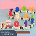 thumbnail image 2 of Personalized Wooden Magnetic Number & Letter Train Set - 12-Piece Educational Puzzle Blocks for 4-6 Years Old Kids, Customizable Design, Versatile Play, Enhances Cognitive Skills, Durable Safe Wood, 2 of 6