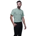 thumbnail image 2 of BESTMAN Casual Printed Shirts For Men Slim Fit Button Down Short Sleeve Shirt, 2 of 5