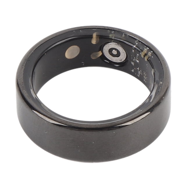 Bague Intelligente Traqueur de Mise en Forme en Acier Inoxydable IP68 Résistante à l'Eau Compteur de Pas Bague de Santé Intelligente avec Multiples Modes Sportifs pour Hommes Femmes