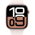 thumbnail image 2 of Apple Watch Series 10 GPS 42mm Rose Gold Aluminum Case with Light Blush Sport Band - M/L, 2 of 10