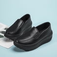 thumbnail image 1 of LSLJS Chaussures de Marche Légères et Souples à Bout Rond à Semelle Compensée Unies pour Femmes, Espadrilles Décontractées, Espadrilles pour Femmes, 1 of 5