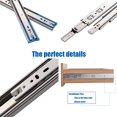 thumbnail image 5 of VESLA HOME 5 Pairs 16 Inch Soft Close Drawer Slides 3-Section Full Extension Metal Ball Bearing 110 LB Capacity Side Mount Slow Close Cabinet Drawer Hardware Slide Runner, 5 of 5