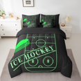 thumbnail image 2 of YST Sports Bedding Comforter Set, 7-Piece, Sports Theme, Full, Black Green, 2 of 4