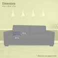 thumbnail image 3 of Petit Oreiller Chevron Bleu Marine 12x20, 3 of 6