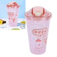 thumbnail image 4 of Water Mug, Portable Double Layer Ice Cup Dringking Accessories Button On  For Summer For Children A, 4 of 8