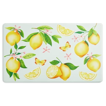 Mainstays Printed Lemons Kitchen Mat, Multi, 18"W x 30"L, 1 Piece