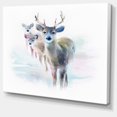thumbnail image 2 of Beautiful Deer With Big Horns - Animal Canvas Art Print, 2 of 4