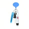 thumbnail image 1 of LNGOOR Ensemble de 1 Ensemble de Stylos pour Infirmière Comprend 1 Pce Surligneur à Pointe 1 Pce Marqueur Permanent et 1 Pce Paquet de Stylos à Bille Rétractables avec 1 Pce Pince pour Badge d'Infirmière Dévidoirs Rétractables pour Nom d'Identité, 1 of 1
