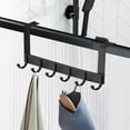 thumbnail image 4 of TIMIFIS Hooks for Hanging Six Hook Door Hook without Punch Door Traceless Door Back Rack Clothes Hanger Clothes Hanger Coat Hook Entrance Storage Rack Hook Up, 4 of 6