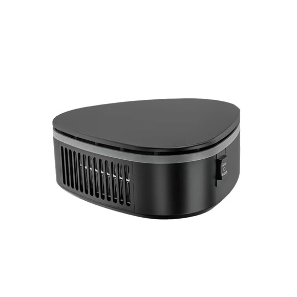 Herunwer Portable 12V Triangle Shaped Car Heater, Dual Fan and Heating Modes for Windshield Defrost and Interior Warming