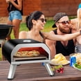 thumbnail image 4 of Costway Four à Pizza Extérieur Portable au Propane avec Couvercle de Four Pierre à Pizza, 4 of 10