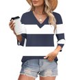 thumbnail image 2 of Fewfanhot Hauts pour Femmes Mode d'Automne Col en V Tenue de Bureau Décontractée Tunique Chandail Tenues, 2 of 9