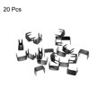 thumbnail image 3 of Unique Bargains 20Pack Zipper Stoppers, #3 Top & Bottom Stops for Rescue Repair, Metallic Black, 3 of 6
