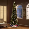 thumbnail image 4 of Sapin de Noël pré-éclairé, de 9 pieds de haut, Dustin Holiday Time – Vert, 4 of 5
