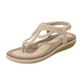 thumbnail image 1 of Kcodviy pour Femmes Chaussures Sandales Femmes Sandale Compensées Chaussures pour Femmes Sandales Sandales à Plateforme Femmes Boucle Été Sangle Sandales en Corde pour Femmes Sandales, 1 of 7