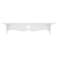 thumbnail image 1 of White Shelf, Wall Mounted Storage Rack Hanging Clothes, Hats And Towels Storage Rack, For Bedroom For Household, 1 of 8