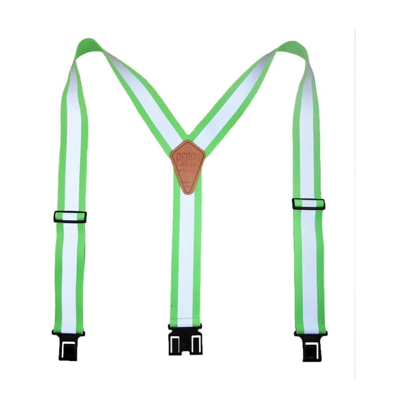 Perry Suspenders Elastic Hook End Reflective Suspenders (Men's Big & Tall)