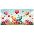 thumbnail image 1 of Heart Balloons Backdrop Background Wall Banner Valentines Day Party Decorations Romantic Celebration Event Decor Wedding Photography Prop, 1 of 4
