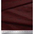 thumbnail image 2 of Soimoi Cotton Poplin Fabric Square & Spiral Geometric Print Fabric by Yard 42 Inch Wide, 2 of 3