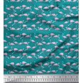 thumbnail image 1 of Soimoi Rayon Fabric Flamingo Bird Print Fabric by Yard 56 Inch Wide, 1 of 3